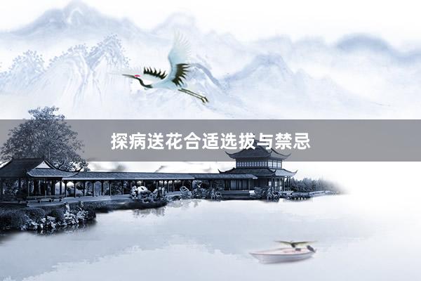 探病送花合适选拔与禁忌